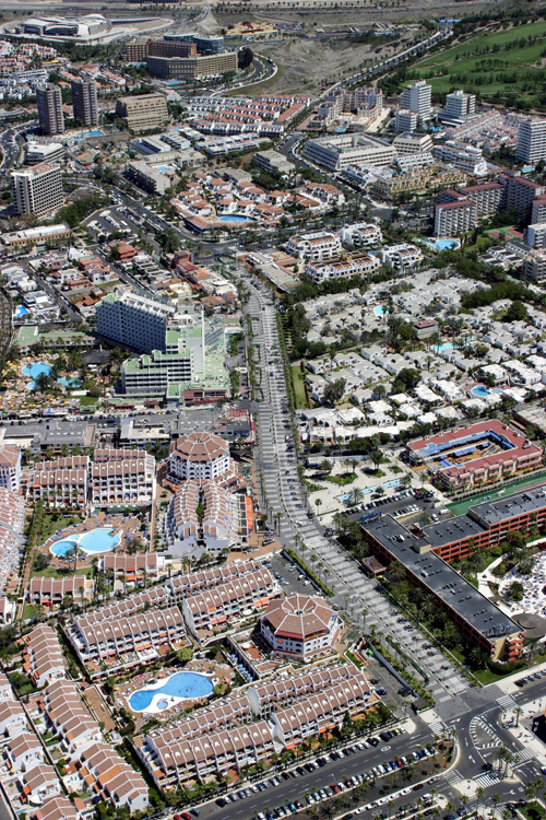 Vista aérea de la avenida Rafael Puig