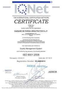 CERTIFICADO ISO 9001-INGLÉS IQNET